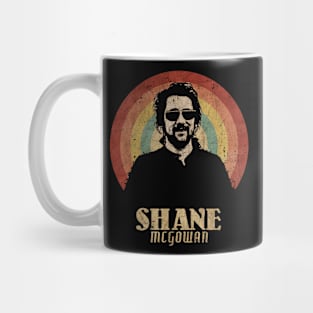 Retro Sunset Shane McGowan Mug